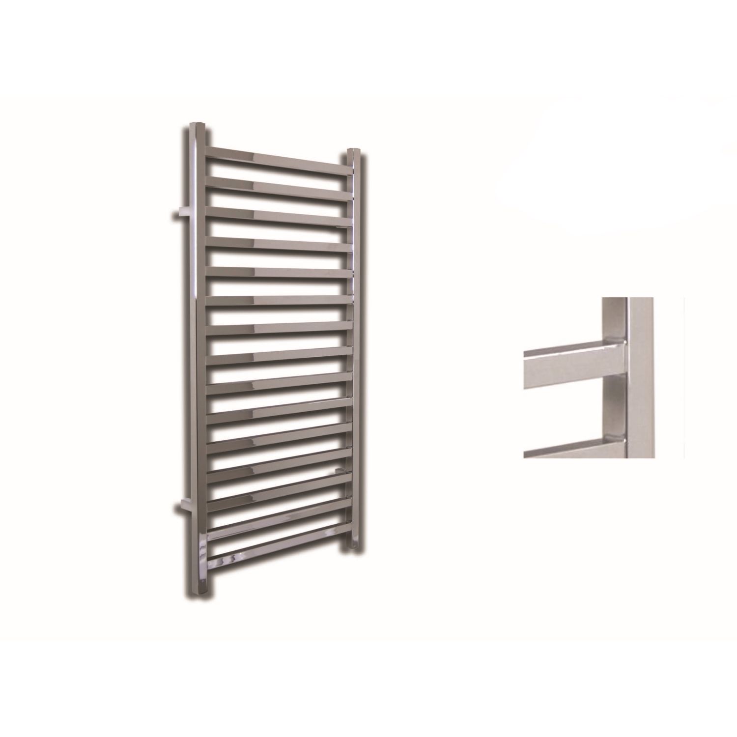 Sanicare Qubic Designradiator - 126x60 cm - Chroom
