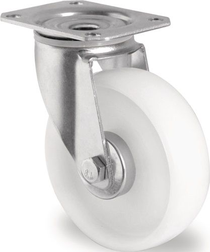 Promat/Tecwerk Zwenkwiel | Wiel-Ø 125 mm | draagvermogen 200 kg | polyamide | plaat L105xB80 mm - 3000276064