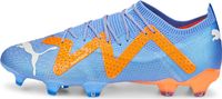 PUMA Future Ultimate Low FG/AG Chaussures de football 01 - blue glimmer/puma white/ultra orange 42.5