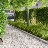 vidaXL Gazonrand - 10 stuks - 100 x 15 cm - Staal - Zilverkleurig