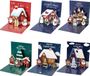 Dailygoods Cartes de Noël 3D - 6 Pièces - Avec Enveloppes