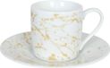Könitz Golden Splash tasse à expresso avec soucoupe, porcelaine, 85 ml, or