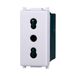 Plana Dubbele stap stopcontact compatibel met Plana 2P+T 10/16A 250V kleur wit EV2001