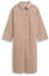 Tom Tailor Corduroy jurk met kraag - Maat 40 - soft taupe grey