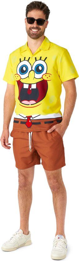 Spongebob Squarepants Suitmeister SpongeBob™ Heren Zomer Set - Geel - Maat M