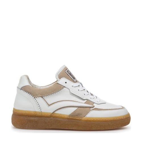 Floris van Bommel Fygi 01.01 leren sneakers wit/beige