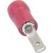 TRU COMPONENTS 1582775 Connecteur mâle Largeur d'insertion : 4,80 mm Épaisseur d'insertion : 0,50 mm 180 ° Partiellement isolé Rouge 1 pièce(s)