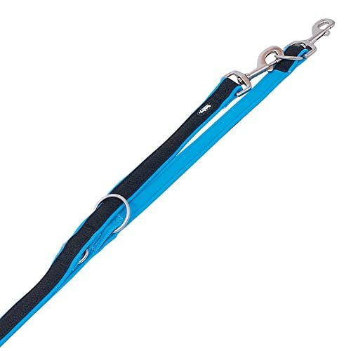 Nobby Mesh Preno Verstelbare Hondensnoer XS-S 20mm/200cm Blauw-Zwart