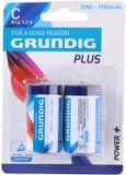 Grundig C/R14 Zinkkoolstof Batterijen - 1900 mAh - 1.5V - Niet Oplaadbaar - Per 2 Stuks Verpakt