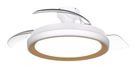 Philips Hue Philips Bliss Plafondventilator met LED-lamp, 3 Intrekbare Bladen, 106 cm Spanwijdte, 4500 Lumen, Instelbaar Wit Licht van 3000K tot 6500K, Dimbaar tot 5%, Inclusief Afstandsbediening, Goud