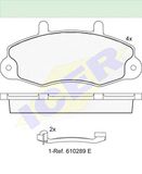 Icer Brakes 140896-203 Remvoeringset, schijfrem - (4-delig)