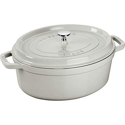 Staub Braadpan, ovaal, wit - 33 cm