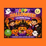 Happy Halloween: Coloring book for kids