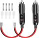 Young Connections Sigarettenaanstekerstekker met LED-verlichting - Pack van 2 - Auto/Vrachtwagen - 12v 24v - 10A/15A zekering