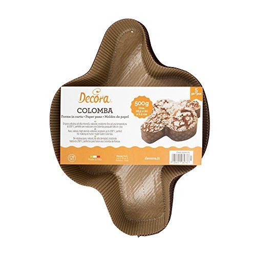 Decora 5" Colomba Pan - Brown - 500 g - Cellulose Paper - Pieces