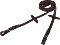 Premiere Linnen teugel 19mm anti-slip Brown - Full