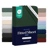 Dreamzie Hoeslaken 200 x 200 cm Zachte Microvezel - Hoekhoogte 35 cm - voor Dikke Matrassen - Oeko-Tex Gecertificeerd - Dagelijks Gebruik - Groente