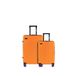 ETERNITIVE - Set van 2 koffers - klein en medium | Reiskoffer van ABS | Snit: 55 & 65,5 cm | Harde koffer met TSA-slot | 360° rolkoffer | Handbagage 37 l en 60 l | Oranje