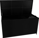 MonsterShop Kussenbox - rotan - 700 l - zwart