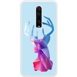 Mi 9T Cerf Hipster Bleu Bedrukt siliconen hoesje