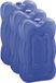 Merkloos / Sans marque Koelelement Set van 5x stuks blauw 350 gram 18 x 11 cm koeltas koelbox houdt drankjes koel