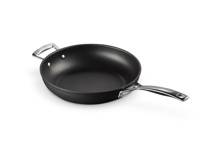 Le Creuset Les Forgées TNS Sauteerpan - 28 cm / 3.2 liter - Zwart