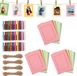 Merkloos Kleurrijke Cardboard Fotolijsten met Clips en Jute Touw - 80 Stuks voor DIY Projecten, Feestdecoratie en Foto Presentatie - 11,5 x 15,5 cm