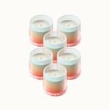 Spaas Pop geurloze kaars – Tropisch Rood – 6 stuks