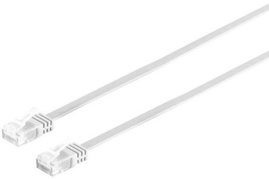 S-Impuls Patchkabel-Flachkabel U/UTP cat. 6 slim weiß 15m
