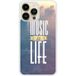 Apple Bedrukt siliconen hoesje compatibel met iPhone 14 Pro Max Music is life