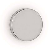 MAUL Neodymium magneetpellets - 10 stuks - ronde magneten - bijzonder sterke magneten in modern design, Ø 15 x 3 mm, belastbaar tot 3,2 kg, zilver