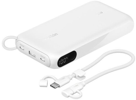 Belkin BoostCharge Powerbank 20000 mAh met display - Wit
