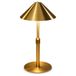 LuminexDesigns Draadloze tafellamp in retro messing stijl, touch dimbaar, USB-oplaadbaar, voor woonkamer of leeshoek