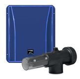 Qp producten | zoutchloride, zoutchloride voor zwembaden, bluetooth-bediening, gasdetector, 5 chloorproductie-instellingen: 20, 40, 60, 80 en 100% | blauw