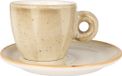 Bonna Aura Terrain - Tasse à expresso & soucoupe - 70 cc - Porcelaine - set de 6