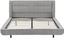 Vente-unique Bedframe stof grijs 160 x 200 cm