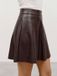 Vero Moda Vmverona Mw Kirt Chocolate Torte Rok Bruin Katoen Vrouwen Volwassenen Casual Kniehoogte Effen Veters
