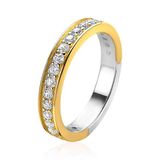 Zinzi Zilveren Ring Geel Verguld Wit ZIR2050Y