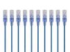 Monoprice Cat6A Ethernet-patchkabel - 5 voet - blauw