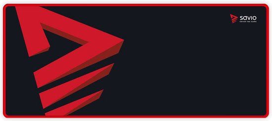 Savio Turbo Dynamic XL Gaming Mouse Pad - 90 x 40 cm - Black/Red