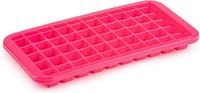 Plasticforte Tray met Cocktail ijsblokjes - ijsklontjes vormen - 50 vakjes - kunststof - roze