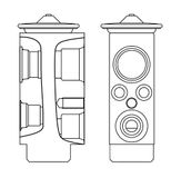 MAHLE Expansionsventil, Klimaanlage AVE6000S | Compatibel met: BMW X5, X6