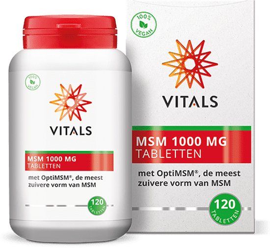 Vitals MSM 1000 mg - 120 tabletten - Met OptiMSM