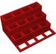 Figuurplank voor 32x24 mm bases, cerise – ideaal voor bouwstenen