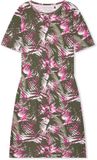 Schiesser Nachthemd Dames Korte Mouw Gebloemd Multicolour 1