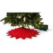 LIVARNO® Jupe de sapin de Noël à LED, Ø 100 cm (étoile à 5 branches, rouge)