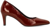 Manfield Dames Burgundy Lakleren Pumps Maat 37