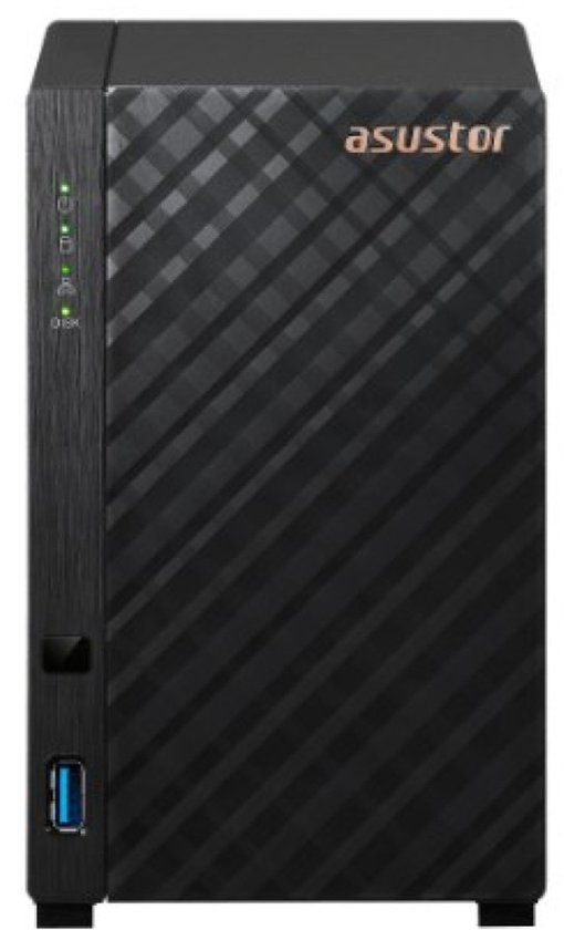 Asustor Drivestor 2 Gen 2 AS1202T - NAS-server - 2 bays - SATA 6Gb/s - RAID 1, JBOD, 0 - RAM 1 GB - 2.5 Gigabit Ethernet