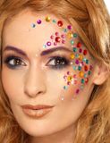 Smiffys Rainbow Jewel Face Gems Sticker