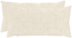 vidaXL Kussensloop 2 st HEERLEN Wit 40 x 70 cm Nep Konijnenbont
